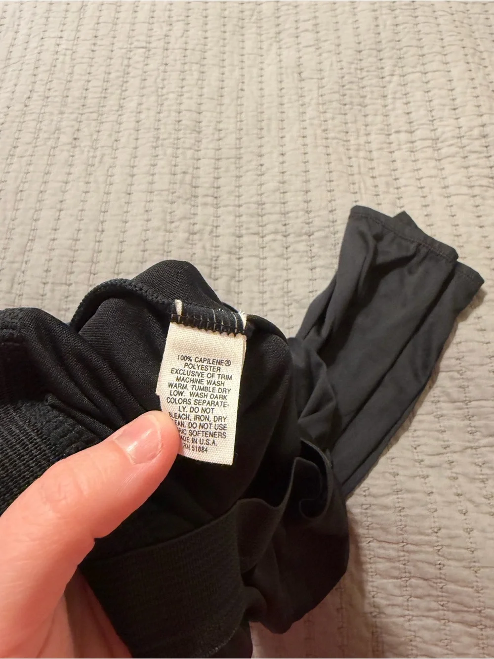 Patagonia Capilene Men’s Base Layer Thermal Vintage Black Pants Size M
